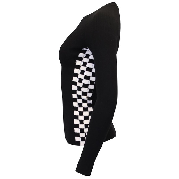 🔥 FIRE SALE CLOSET CLOSING🔥 Alexander Wang Checkered Cutout Sleeve Sweater - Picture 3 of 12